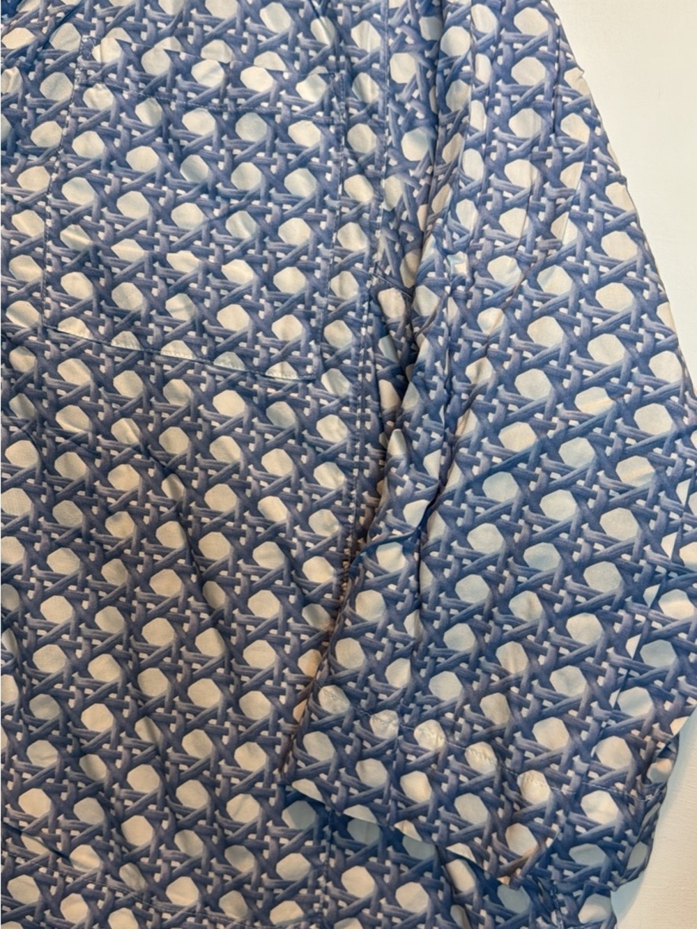 PIYAMA Peta Cornflower Blue Sleep Set - Relaxed Button-Front Pajama Top & Shorts - Picture 4 of 9